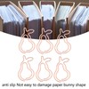 100Pcs Paper Clips Cute Bunny Shape Electroplating Process Lightweight Portable