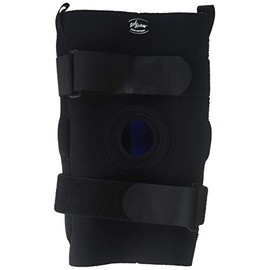 Medline U-Shaped Hinged Knee Support, Black, 4X-Large