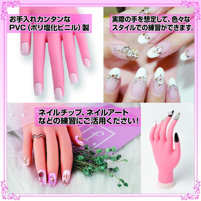 ZERONOWA Hand Mannequin for Nail Practice Hand Torso Training Hand