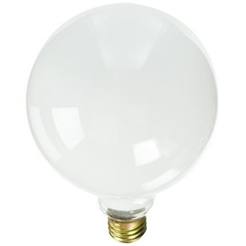 Bulbrite Incandescent G40 Medium Screw Base (E26) Light Bulb, 25 Watt, White