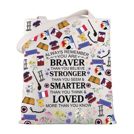 MYSOMY Les Aesthetic Miserables Quote Broadway Musical Theatre Fans Gift Canvas Shoulder Bag, Alwayles Tb