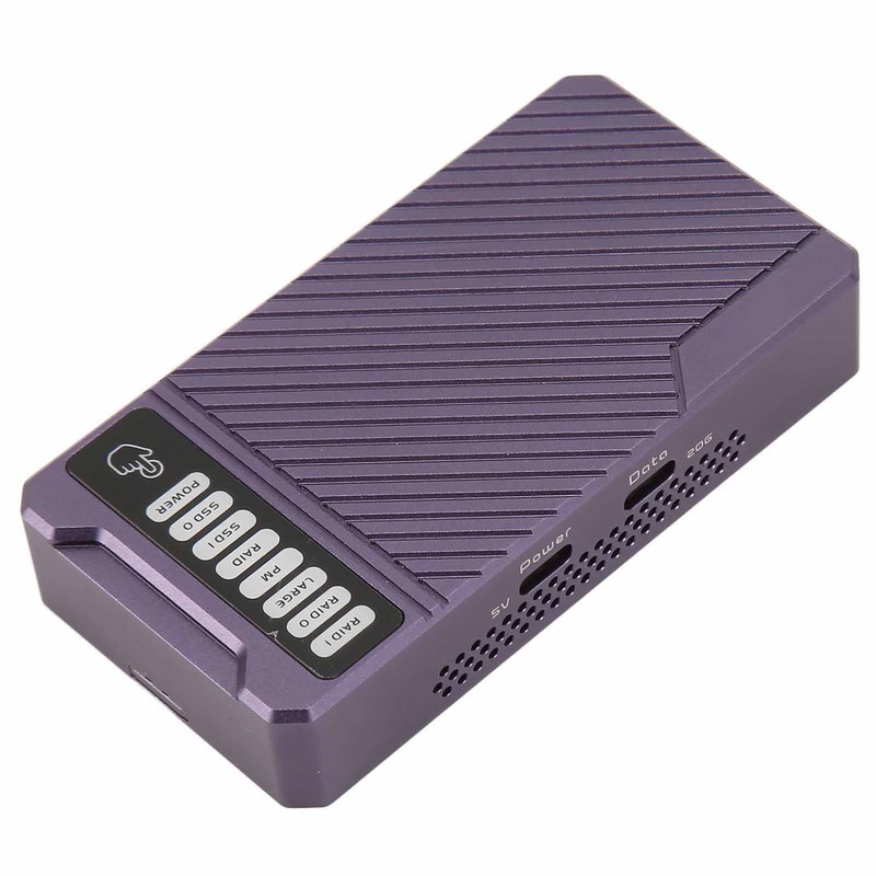 RAID Hard Drive Enclosure NVMe Dual Bay 20Gbps 4 Modes