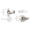 Silverline Lazy Susan Hinge 165 Degree Face Frame Plate for