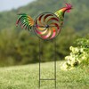 Rooster Wind Spinner Iron Decorative Wind Spinner Decor 37 X