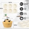 CAKETIME Large Muffin Pan, Metal Reinforced Frame 3.5 Inch Jumbo