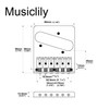 Wilkinson M Series 52.5mm(2-1/16 inch) String Spacing Telecaster Bridge with