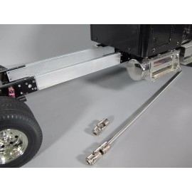 JP Garage Aluminum 6" Frame Extension + Steel Drive Shaft Tamiya 1/14 King Knight Hauler