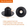 MENEONE Pegboard Hook Locks, for Stopping Hooks from Falling Off,