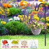 Hicarer 24 Pack 25 Inch Shepherds Hooks Outdoor Plant Hanger