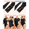 AHENCON Bodysuit Extender 2 Snap Crotch Add Length To Shapewear