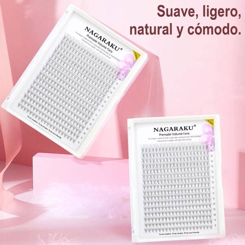 Nagaraku Extensión De Pestañas Prearmados Volumen 5d 6d 10d