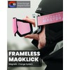 OutdoorMaster Heron Ski Goggles with 2 Lens, Frameless, Magnetic Interchangeable