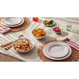 Le Creuset Stoneware Set of 4 Soup Bowls, 22 oz. (6.25") each, Cerise