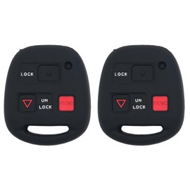 Replacement Remote Key Shell Case Cover fits for Lexus ES GS GX is LS LX RX SC ES300 ES330 GS300 GS400 GS430 GX470 IS300 LS400 LS430 LX470 RX300 RX330 RX350 RX400h RX450h SC430 (Black2)
