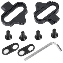 Ceeyoll, 9 pieces, bicycle cleats, cleats, click pedals, not easy to crack, corrosion resistant, click pedals with shoes set, suitable for men's and women's mountain bike shoe plates