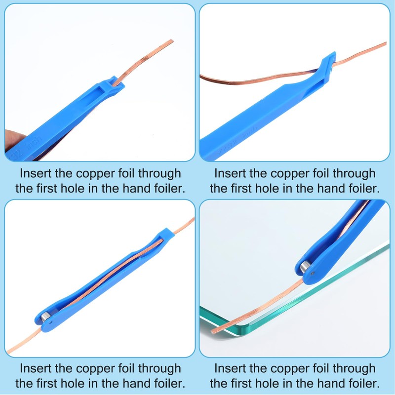 Ymapinc 2Pcs (7/32 in) Stained Glass Kit - Hand Foiler