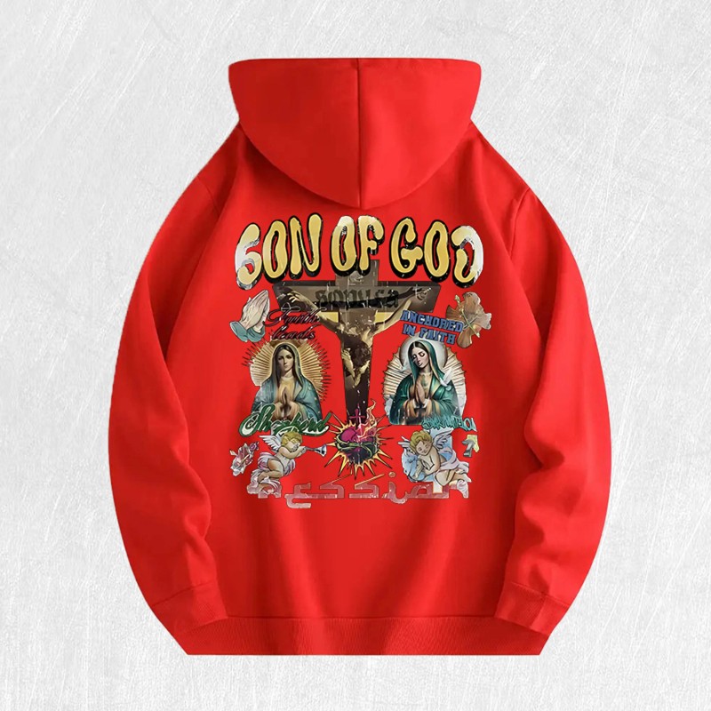 Son of God Graphic Hoodie 100% Cotton US Warehouse 6