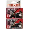 Maxell 108527 Optimally Designed Flat Packs with Low Noise Surface 90 Min Recording Time Per Cassette (2 pack)