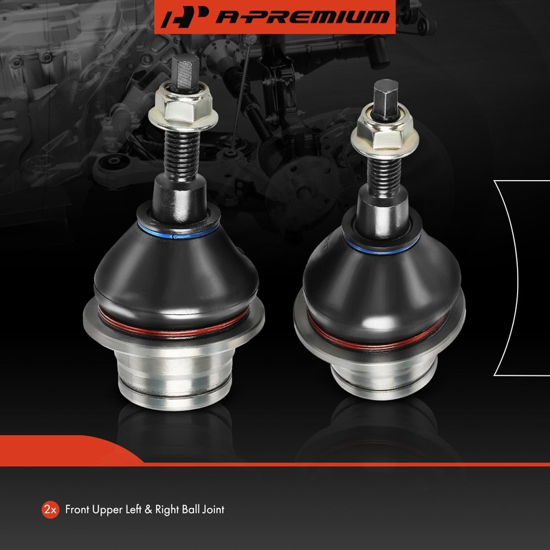 A-Premium 2 x Front Upper Ball Joint, Compatible with Ford