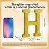 TONIFUL 8 Inch Gold Glitter Letter H Table Centerpiece A-Z