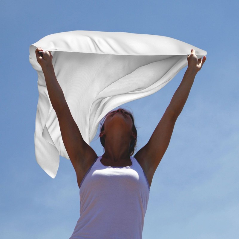 Custom Solid White Blank Flag For Outdoors Double Sided Print