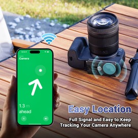 JJC Quick Release Plate for AirTag Air Tag, Canera Tripod Mount Plate for Arca Swiss Type, with 1/4" Screw, Monopod with Eyelet for Strap and Flathead Tool for Canon Sony Nikon Cameras