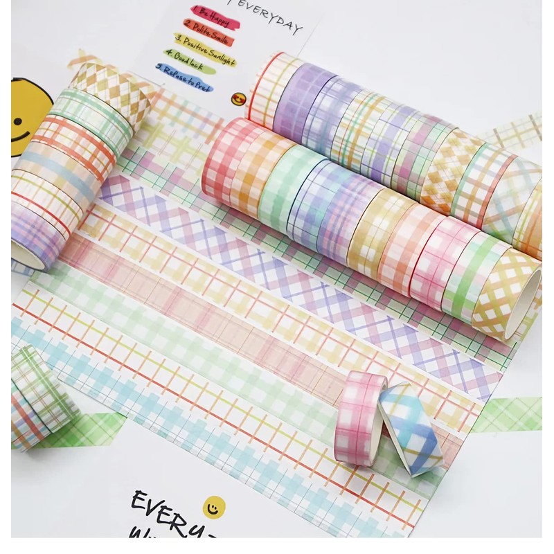 PBM 60 Rolls Simple Design Masking Tape Set