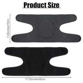 Protective Knee Pads for Dancers Soft Dance Knee Pad with Adjustable Bands Volleyball Knees Pads Wrestling Knees Gear Protector Crash Pad Snowboarding