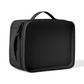 AOTM Lunch Bag for Women Men, PVC Coating & Leakproof Durable Insulated Lunch Box, Water-Resistant Portable Cooler Bag for Adults/Kids/Girls, Thermal Tote Bag for Work/School/Picnic/Outdoor (Black)