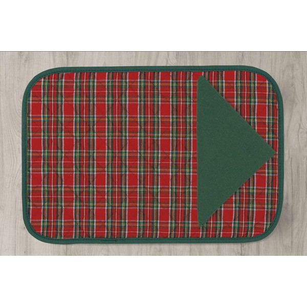 I pay little New!!! American Quilted Placemat with 1 Red