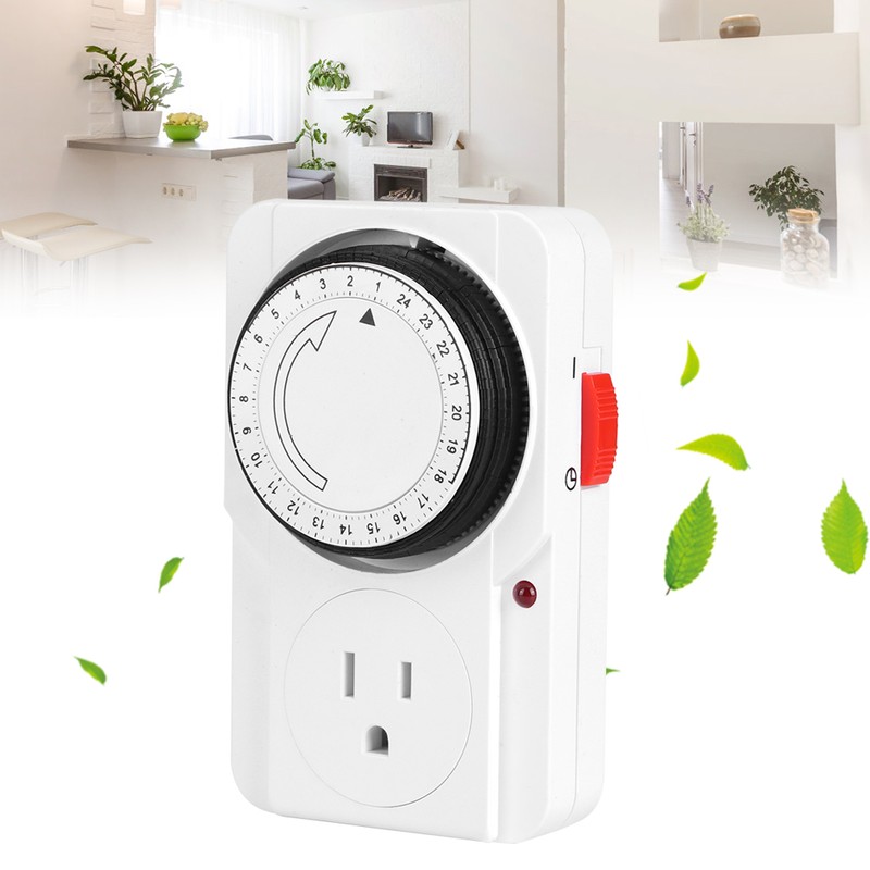 Mechanical Timer Socket 24‑Hour Cycle Timing Controller Socket Home Supplies