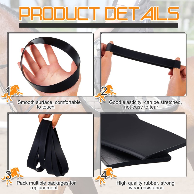20 Pieces Dally Wraps Horse Rubber Roper Wrap Saddle Horn