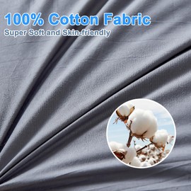 YOUR MOON Extra Soft Support Pillows Queen Size Set of 2, Single Down Alternative Pillow for Sleeping, Fluffy Plush Bed Pillow, Medium Thick Luxury Pillows(Gray)