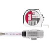 BMI 474541221 Pocket Tape with Clip and mm Graduation, Chrome/Silver,