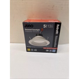 Juno 5RLD 5 in. 3000K 700 Lumens White Integrated LED Recessed Light Trim