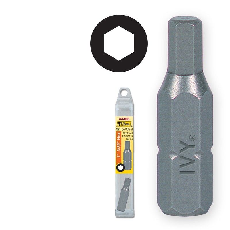 IVY Classic 44406 1-Inch x 3/32-Inch Hex Insert Bit, Impact