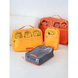 Peanuts / 피넛츠 X 큐랑 스누피 여행용 압축파우치 큐컴 캐리어정리백