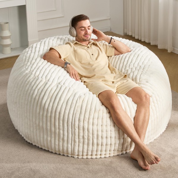 Hobestluk Hobestluk 5ft Bean Bag Chairs for Adults Large Beanbag