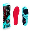 Sorbothane Shock Stopper Full Strike Insoles Mehrfarbig Rot/Grau Größe 9