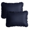 KKJIAF Ruffle Pillow Cases Queen Size Set of 2, Ruffled