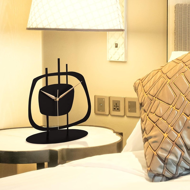 muyika Desk Clock for Living Room, Desk Clock for Office,