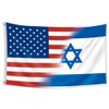 Fewern US Israel Flag American Israeli Friendship Flag (3x5Ft,Double-side) For