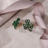 EVER FAITH St. Patrick's Day Lucky Three Leaf Clover Clip-on