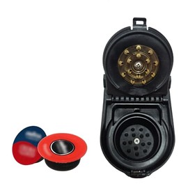 The Adapter compatiblie with A Modo Mio pods, Only for machines with Serial Numbers Starting from M0201B2503CN, fits for brewing Espresso, Reusable PP Capsule Holder