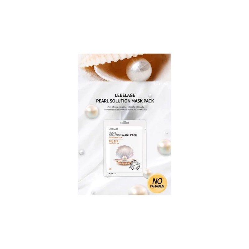 Mascarilla Coreana De Perlas Para Piel spera Opaca (30pz) Mixta