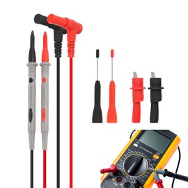 ALAMSCN Multimeter Test Leads 1000V 20A Probe Test Lead with Alligator Clip Multimeter Leads Multi Meter + Multimeter Probes Needle for Digital Electrical Testing