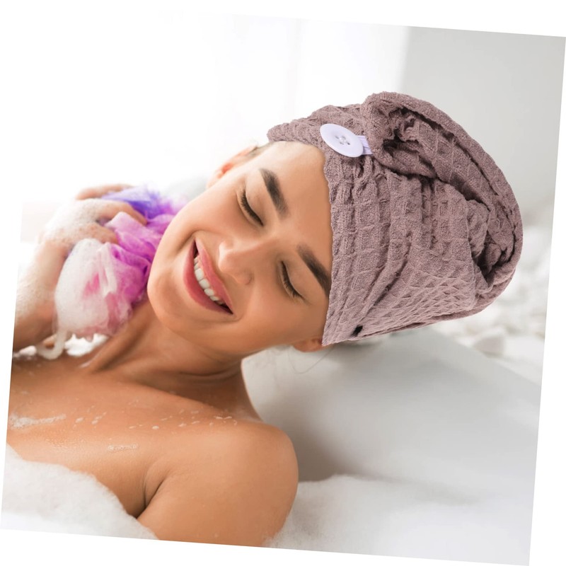 OATIPHO 2Pcs Microfiber Hair Towel Wrap Set Ultra-Absorbent Quick Drying
