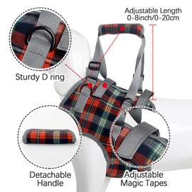 ROZKITCH Dog Lift Harness, Grid Pet Chest Support Aid Veterinarian Approved Sling for Old K9 Help with Poor Stability, Front Legs Disabled Joint Injury Elderly Arthritis ACL Rehabilitation Rehab