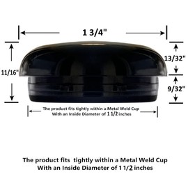 NickHouse 1-1/2" Deluxe Wrought Iron Patio Furniture Glides Outdoor Patio Chair Leg Caps for Metal Chairs Patio Chair Feet Caps for Outdoor Furniture Leg Caps (16, Black)