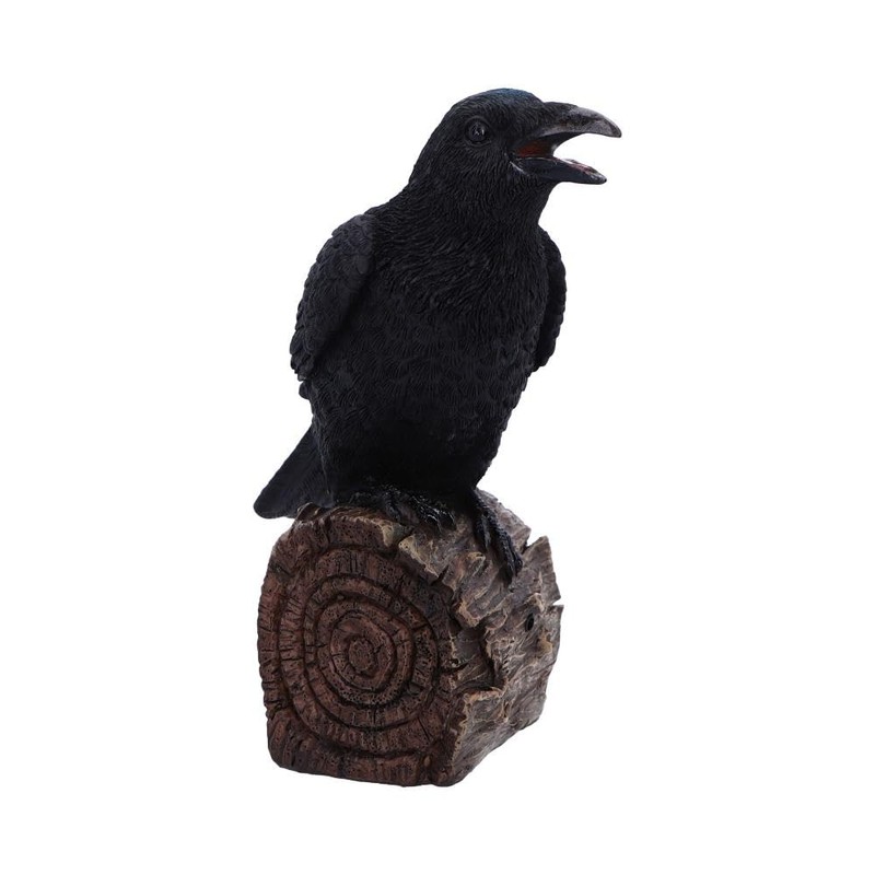 Nemesis Now Ravens Cry Figurine – Motion-Activated Black Raven on